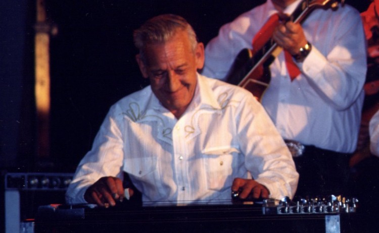 Lloyd Bank on Steel Guitar in concert with one of the first Barn Dance shows produced by the Barn Dance Historical Society & Entertainment Museum