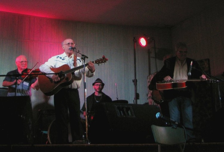 Lynn Russwurm at the Crystal Palace ballroom, here with Gerry Smith, Jay Riehl, and Al Widmeyer